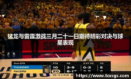 猛龙与雷霆激战三月二十一日期待精彩对决与球星表现